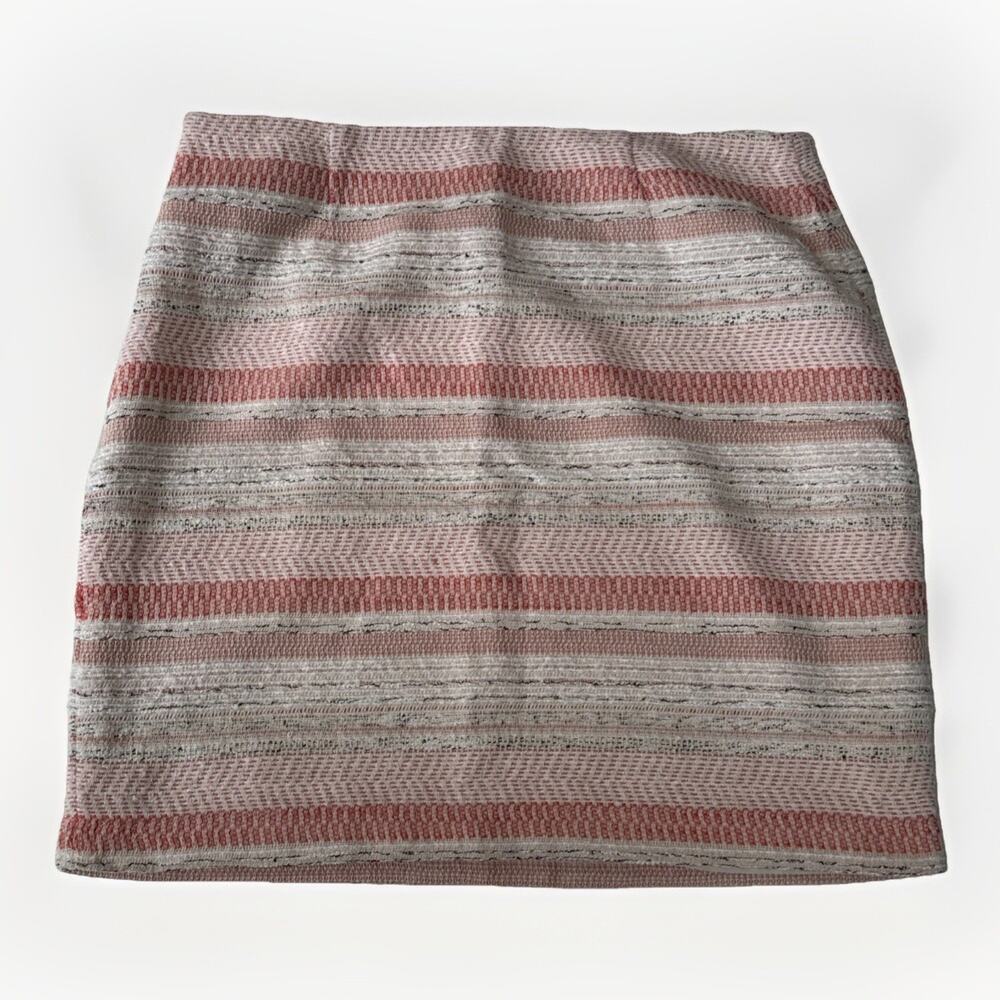 Katherine Barclay Pencil Skirt Academia Coral Cream‎ Striped Women's Size 6 - Picture 3 of 10
